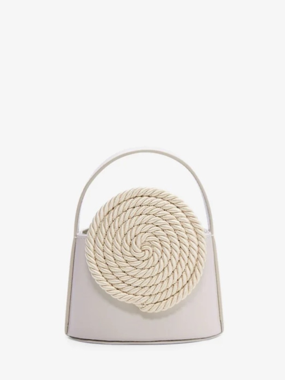 Destree Ivory mini leather bag with passementerie details